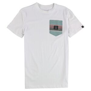 Emerica. Mens The S. West Pocket Embellished T-Shirt, White, S, DM